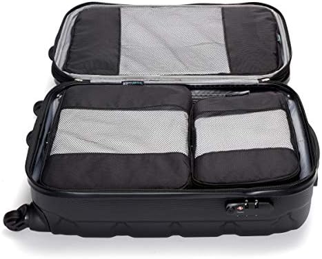 TravelWise Luggage Packing Organization Cubes 5 Pack, Black, 2 Small, 2 Medium, 1 Large - Image 5