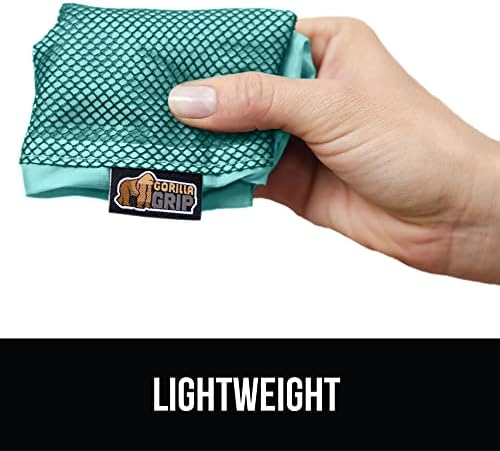 Gorilla Grip 6 Piece Packing Cubes Set, Compression Space Saving Organizers for Suitcases and Luggage, Mesh Window Bags, Travel Essentials for Carry On, Clothes and Shoes, Cube with Zipper, Turquoise - Image 8