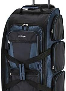 Travelers Club Xpedition 30 Inch Multi-Pocket Upright Rolling Duffel Bag